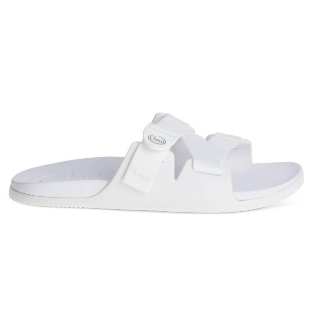 NEW CHACO men's chillos slide in white